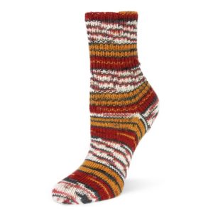 Flotte Socke 4fädig Wool Free Smilla messing-kastanie-anthrazit