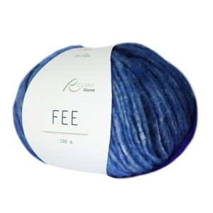 Fee hellblau-royal-marine-anthrazit - exquisites Handstrickgarn von Rellana